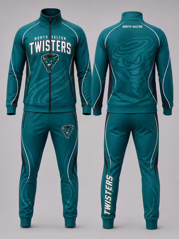 Custom track suits by Evergreen Merch