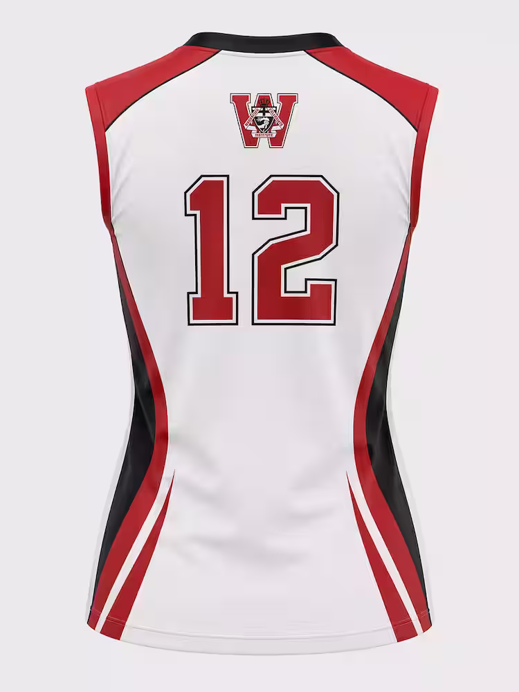 Woodstock Collegiate custom volleyball jerseys by Evergreen Merch